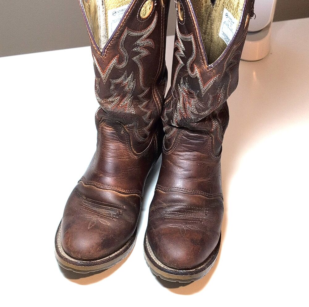 Double-H DH5159 Brown Western Equestrian Boots Men's US Size 7 Woman 8 - Picture 4 of 10